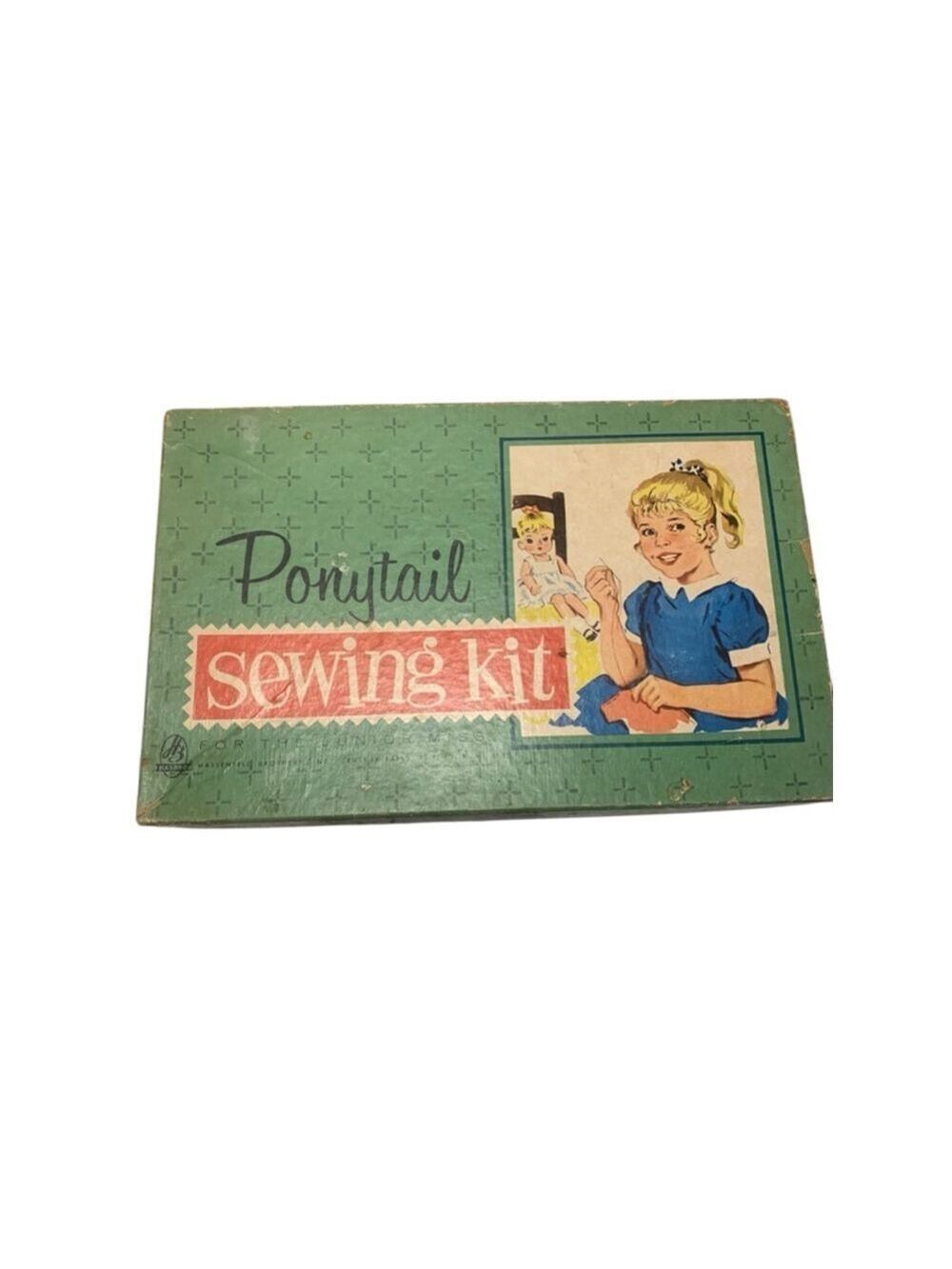 Vntg Hasbro MCM Girls Ponytail Sewing Kit mostly intact